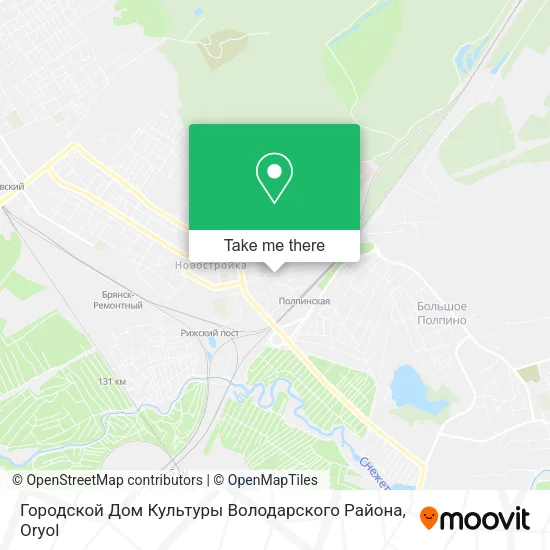 Городской Дом Культуры Володарского Района map