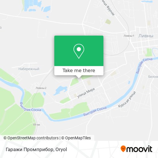 Гаражи Промприбор map
