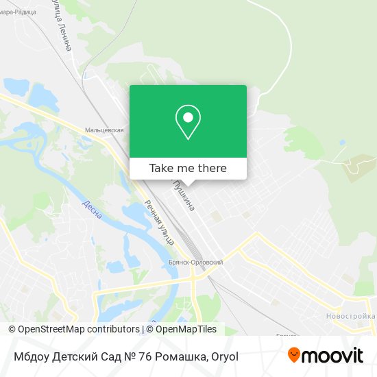 Мбдоу Детский Сад № 76 Ромашка map
