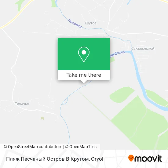 Пляж Песчаный Остров В Крутом map