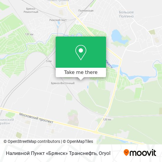 Наливной Пункт «Брянск» Транснефть map