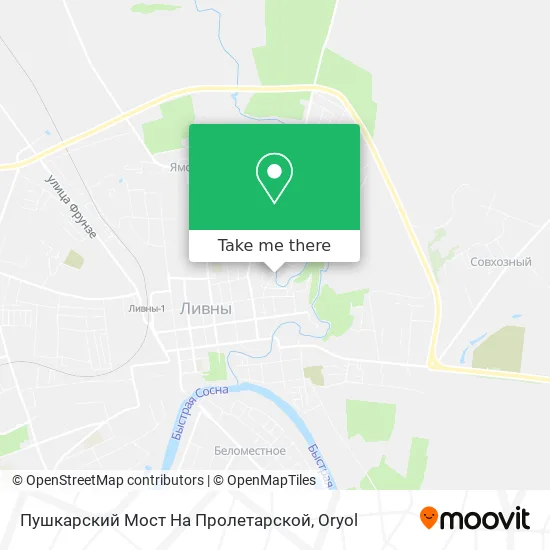 Пушкарский Мост На Пролетарской map