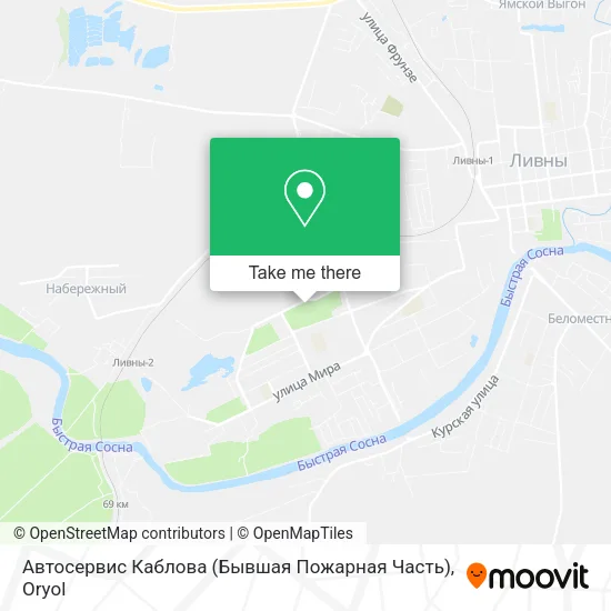 Автосервис Каблова (Бывшая Пожарная Часть) map
