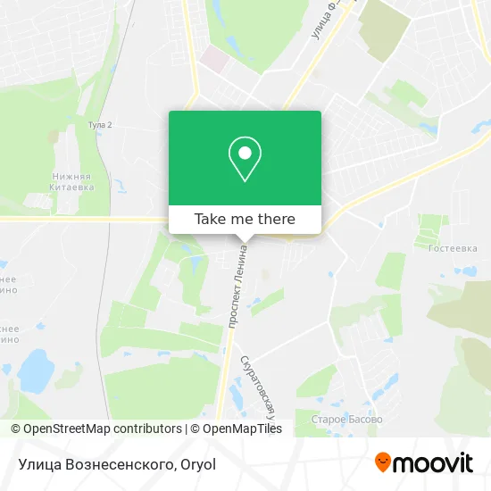 Улица Вознесенского map