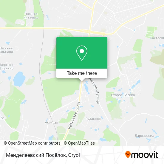 Менделеевский Посёлок map
