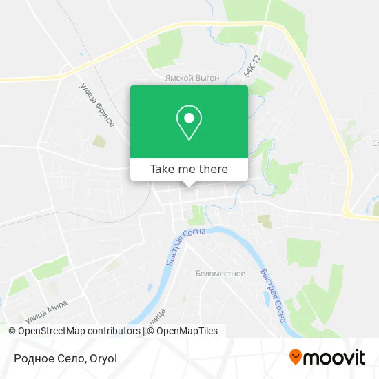 Родное Село map
