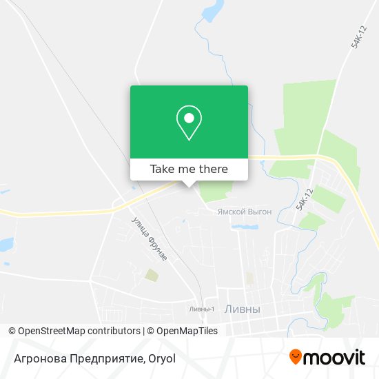 Агронова Предприятие map