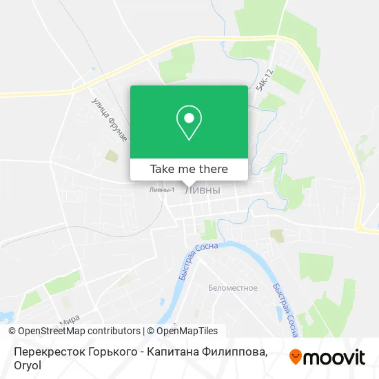 Перекресток Горького - Капитана Филиппова map