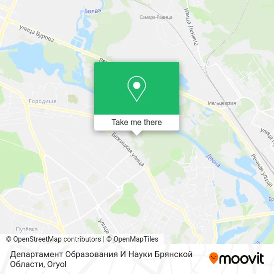Департамент Образования И Науки Брянской Области map