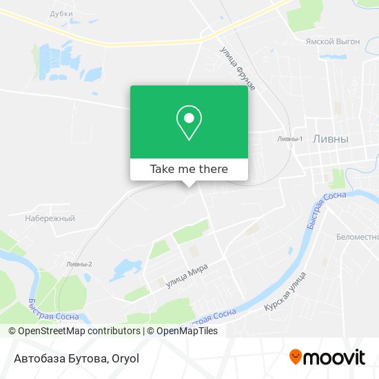 Автобаза Бутова map