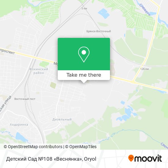 Детский Сад №108 «Веснянка» map