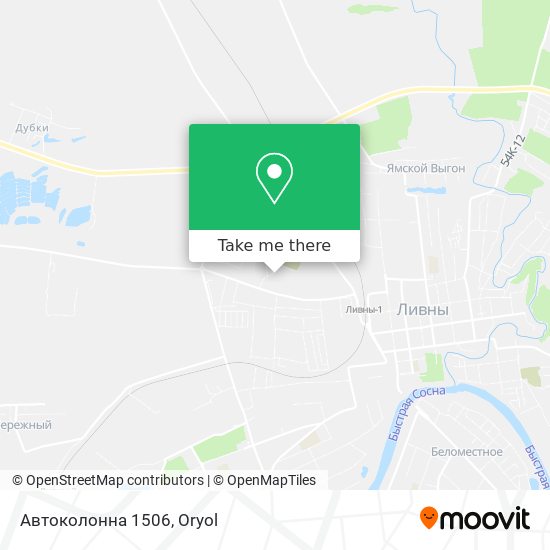 Автоколонна 1506 map