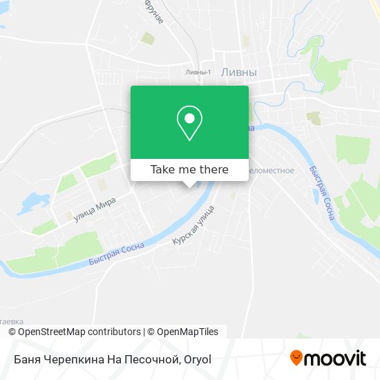 Баня Черепкина На Песочной map