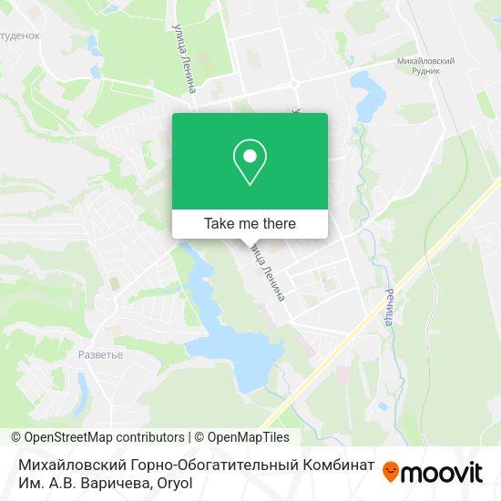 Михайловский Горно-Обогатительный Комбинат Им. А.В. Варичева map