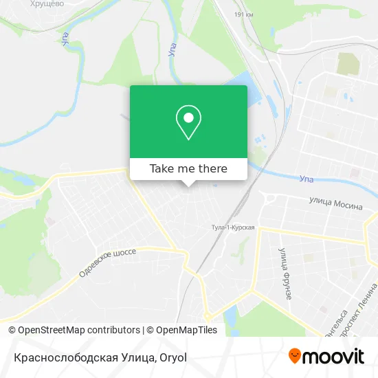 Краснослободская Улица map