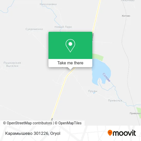 Карамышево 301226 map