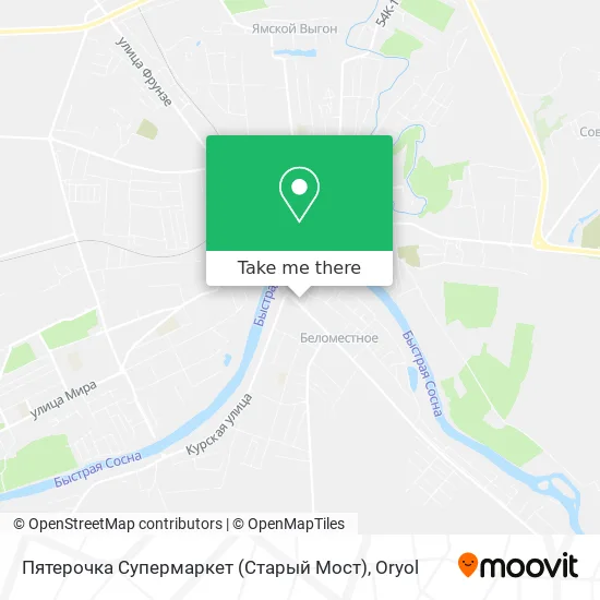 Пятерочка Супермаркет (Старый Мост) map