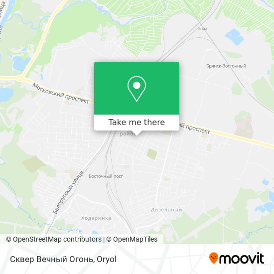 Сквер Вечный Огонь map