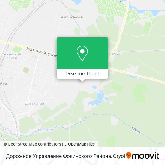 Дорожное Управление Фокинского Района map