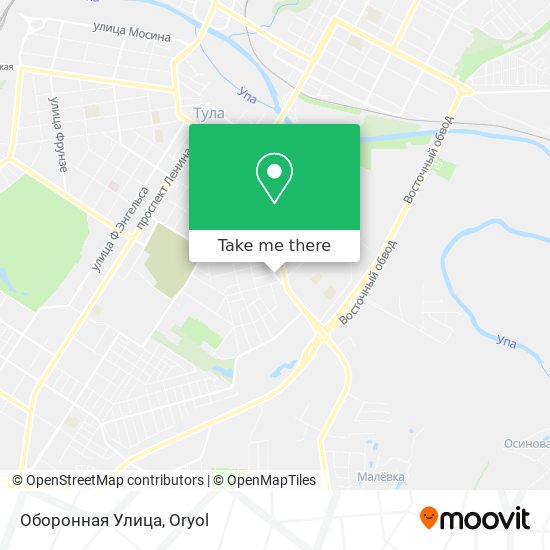Оборонная Улица map