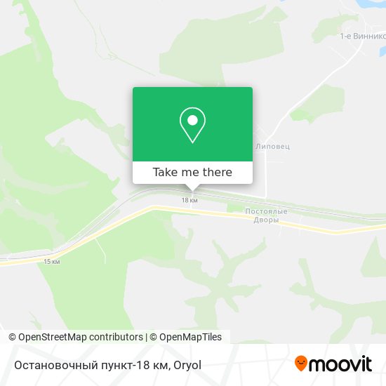 Остановочный пункт-18 км map