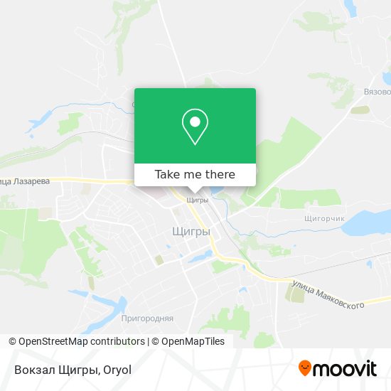Вокзал Щигры map