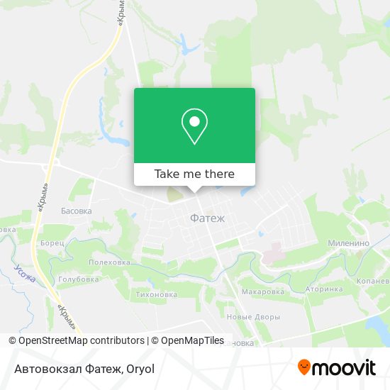 Автовокзал Фатеж map