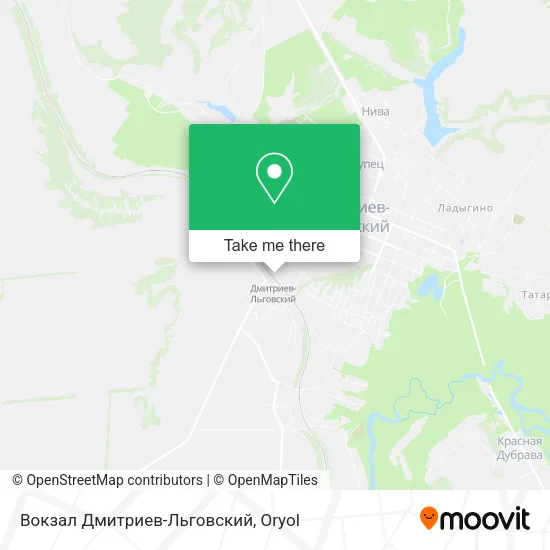 Вокзал Дмитриев-Льговский map