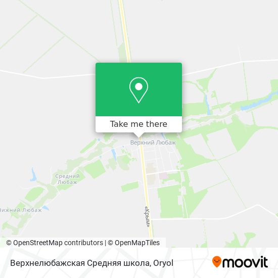 Верхнелюбажская Средняя школа map