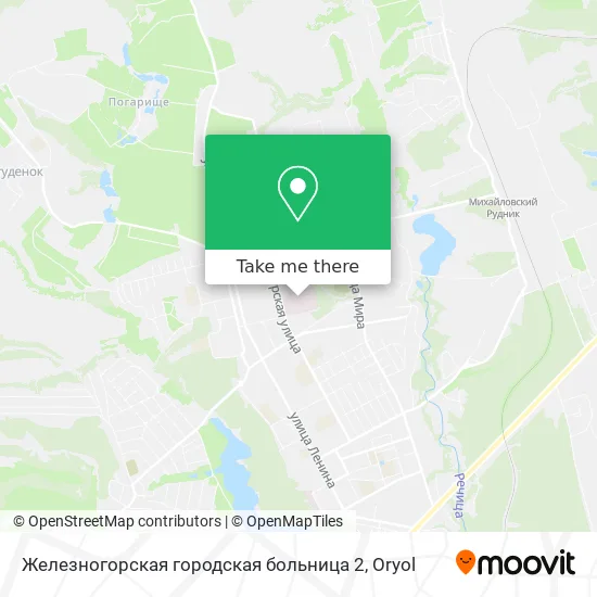 Железногорская городская больница 2 map