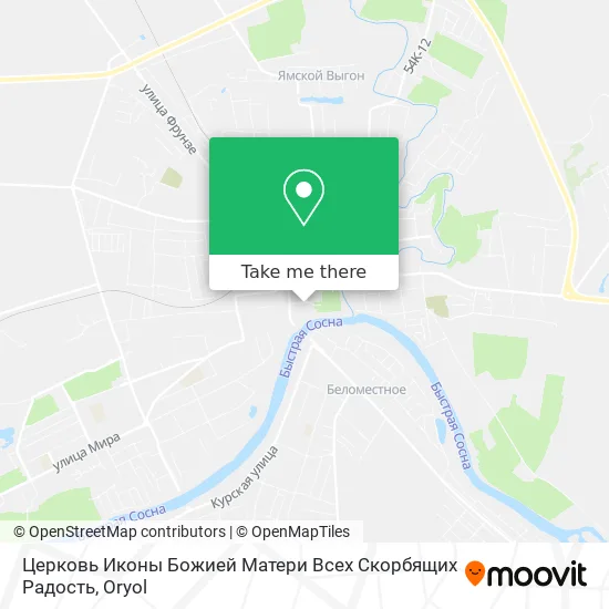 Церковь Иконы Божией Матери Всех Скорбящих Радость map