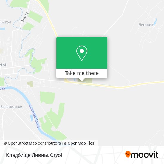 Кладбище Ливны map