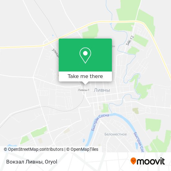 Вокзал Ливны map