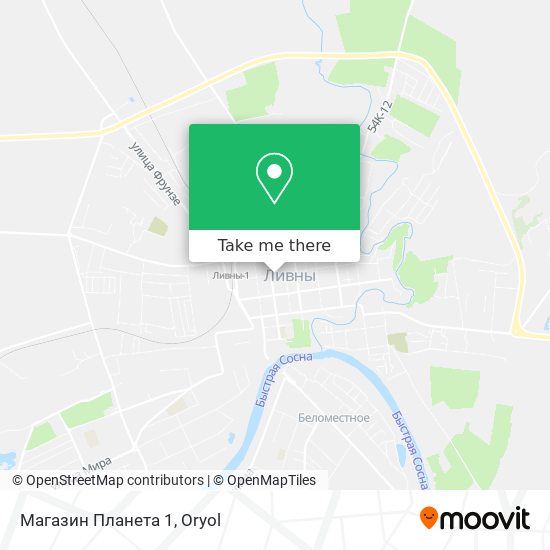 Магазин Планета 1 map