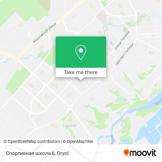 Спортивная школа 6 map