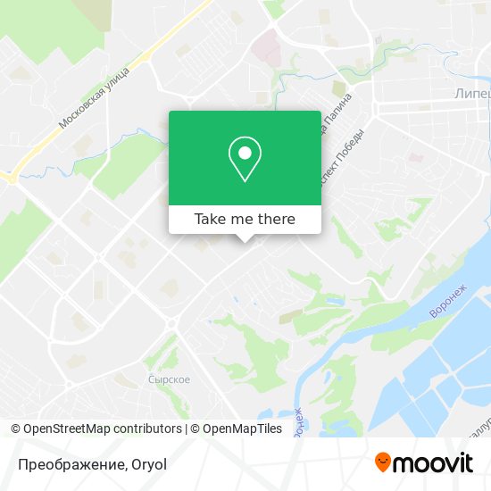 Преображение map
