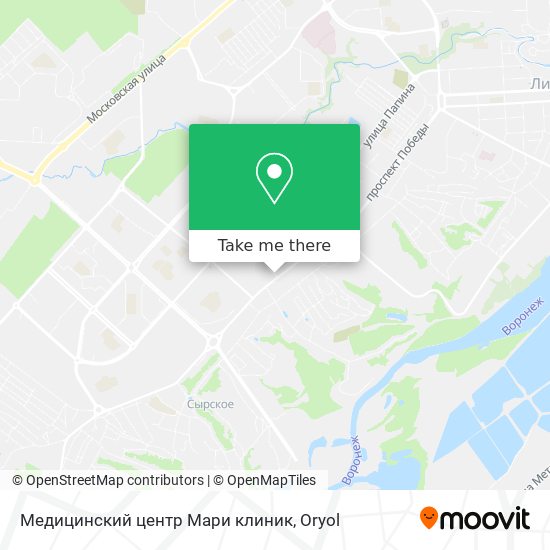 Медицинский центр Мари клиник map