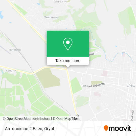 Автовокзал 2 Елец map