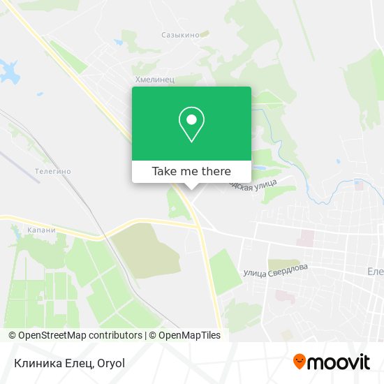 Клиника Елец map