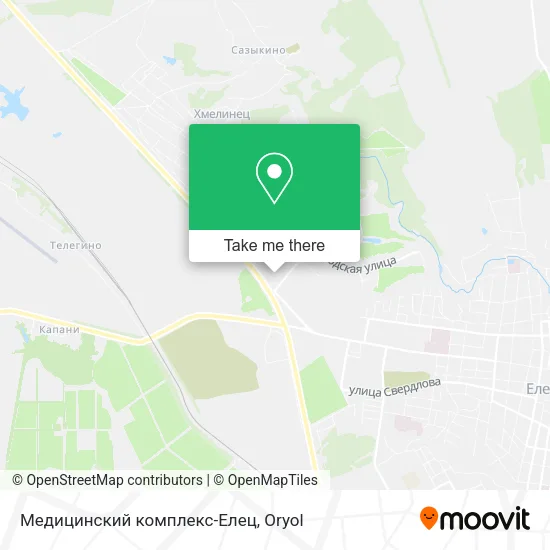 Медицинский комплекс-Елец map