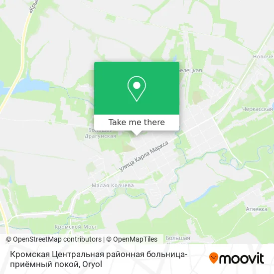 Кромская Центральная районная больница-приёмный покой map
