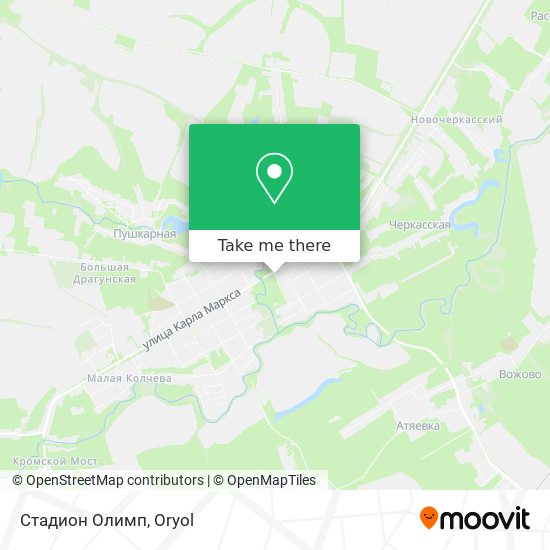 Стадион Олимп map