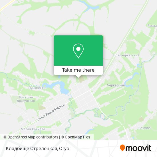 Кладбище Стрелецкая map