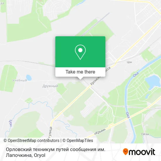 Орловский техникум путей сообщения им. Лапочкина map