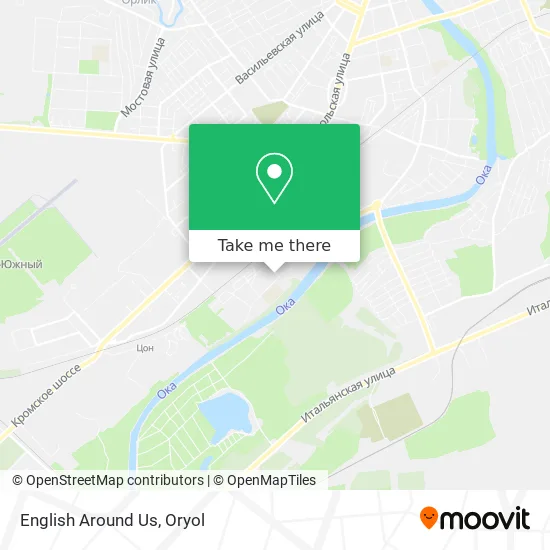 English Around Us map