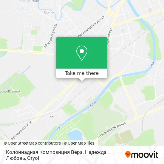 Колоннадная Композиция Вера. Надежда. Любовь map