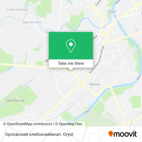 Орловский хлебокомбинат map