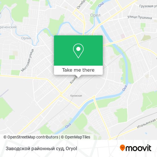 Заводской районный суд map