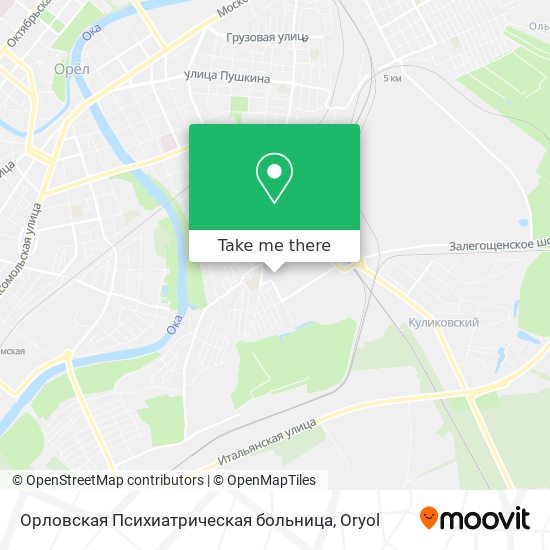 Орловская Психиатрическая больница map