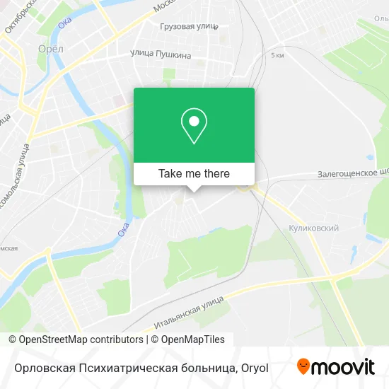 Орловская Психиатрическая больница map